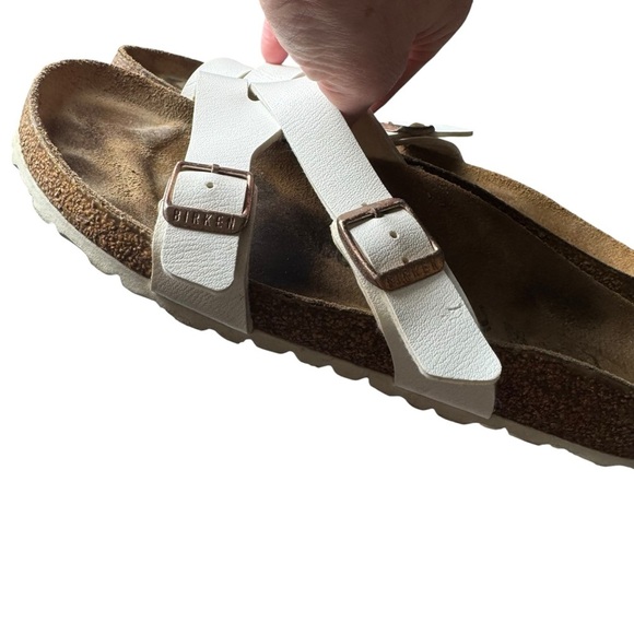 Birkenstock - Yao White Sandals with Adjustable Straps Sz 40 - Picture 7 of 11
